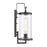 Atlas Lighting Hopkins 15.75'' High 1Lt Outdoor Sconce, Black/Clear