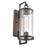 Atlas Lighting Hopkins 15.75'' High 1Lt Outdoor Sconce, Black/Clear