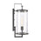 Atlas Lighting Hopkins 20.25'' High 1Lt Outdoor Sconce, Black/Clear
