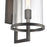 Atlas Lighting Hopkins 24'' High 1Lt Outdoor Sconce, Black/Clear
