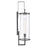 Atlas Lighting Hopkins 30'' High 1Lt Outdoor Sconce, Black/Clear