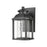 Atlas Lighting Irvine 10''H 1Lt Outdoor Sconce, Matte Black/Clear