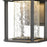 Atlas Lighting Irvine 10''H 1Lt Outdoor Sconce, Matte Black/Clear