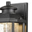 Atlas Lighting Irvine 10''H 1Lt Outdoor Sconce, Matte Black/Clear