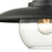 Atlas Lighting Jackson 12'' High 1Lt Outdoor Sconce, Black/Clear