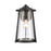 Atlas Lighting Kennison 13'' High 1Lt Outdoor Sconce, Black/Clear
