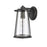 Atlas Lighting Kennison 13'' High 1Lt Outdoor Sconce, Black/Clear