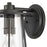 Atlas Lighting Kennison 13'' High 1Lt Outdoor Sconce, Black/Clear