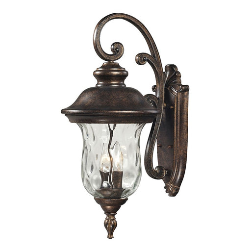 Atlas Lighting Lafayette 27'' High 3Lt Outdoor Sconce, Bronze/Clear - OL11168-BZ