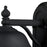 Atlas Lighting Lapuente 14'' High 1Lt Outdoor Sconce, Black/Clear