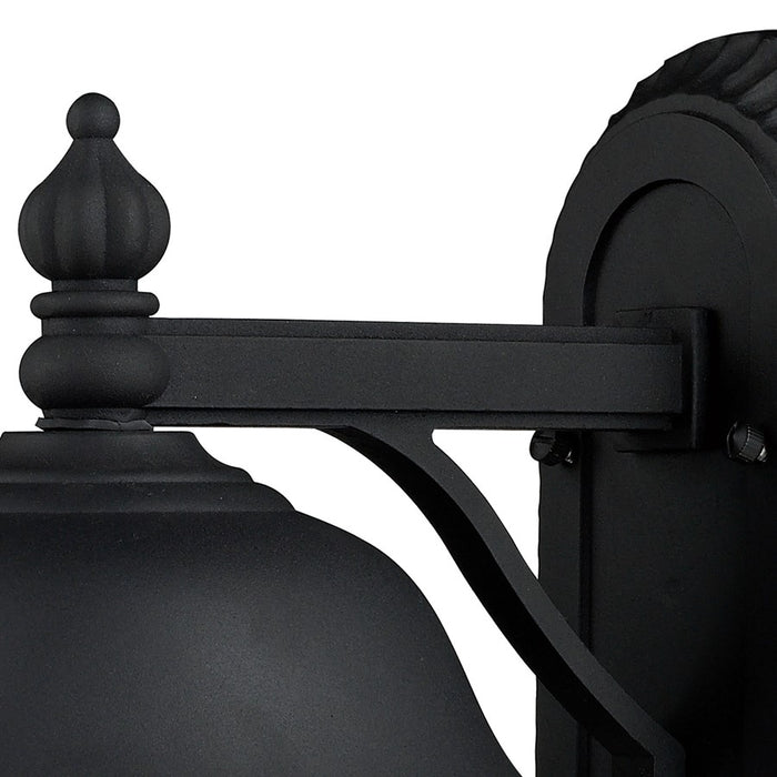 Atlas Lighting Lapuente 14'' High 1Lt Outdoor Sconce, Black/Clear