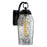 Atlas Lighting Lyrids 14''H 1Lt Outdoor Sconce, Matte Black/Clear