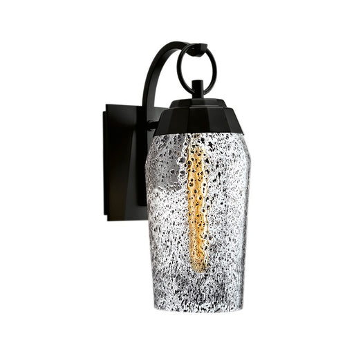 Atlas Lighting Lyrids 16''H 1Lt Outdoor Sconce, Matte Black/Clear