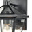 Atlas Lighting Main Street 10''H 1Lt Outdoor Sconce, Black/Clear
