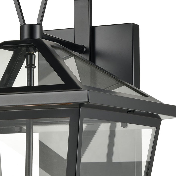 Atlas Lighting Main Street 21''H 4Lt Outdoor Sconce, Black/Clear