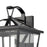 Atlas Lighting Main Street 28''H 4Lt Outdoor Sconce, Black/Clear