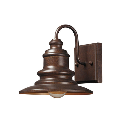 Atlas Lighting Marina 8'' High 1Lt Outdoor Sconce, Bronze/Bronze