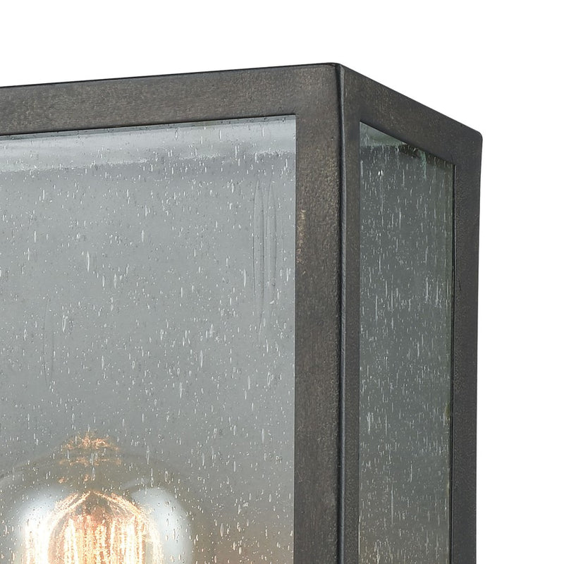 Atlas Lighting McKenzie 11in 1-Light Outdoor Sconce | Modern Blackened Bronze and Brushed Brass | Entryway & Covered Patio | Model OL11179-BZ