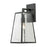 Atlas Lighting Meditterano 16''H 1Lt Outdoor Sconce, Black/Clear