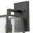 Atlas Lighting Meditterano 16''H 1Lt Outdoor Sconce, Black/Clear