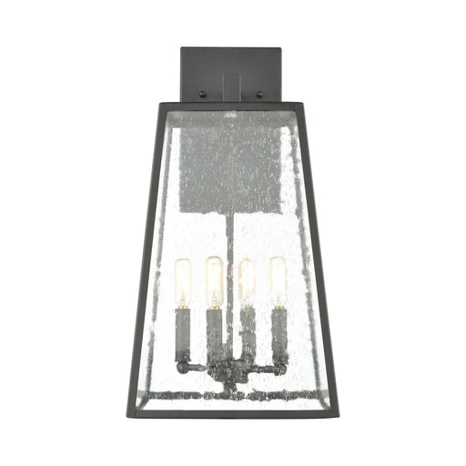 Atlas Lighting Meditterano 22''H 4Lt Outdoor Sconce, Black/Clear