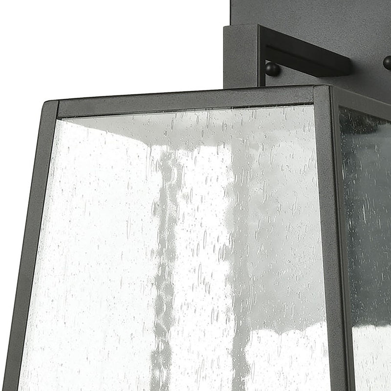 Atlas Lighting Meditterano 22''H 4Lt Outdoor Sconce, Black/Clear