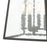 Atlas Lighting Meditterano 22''H 4Lt Outdoor Sconce, Black/Clear