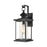Atlas Lighting Minersville 17''H 1Lt Outdoor Sconce, Black/Clear