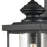 Atlas Lighting Minersville 21''H 1Lt Outdoor Sconce, Black/Clear