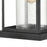 Atlas Lighting Minersville 21''H 1Lt Outdoor Sconce, Black/Clear