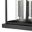 Atlas Lighting Minersville 23''H 3Lt Outdoor Sconce, Black/Clear