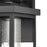 Atlas Lighting Minersville 23''H 3Lt Outdoor Sconce, Black/Clear