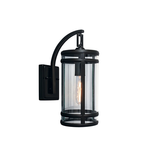Atlas Lighting New Yorker 14'' High 1Lt Outdoor Sconce, Acid Black