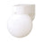 Atlas Lighting Nome 7'' High 1Lt Outdoor Sconce, White/White