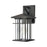 Atlas Lighting Oak Park 14'' High 1Lt Outdoor Sconce, Black/Clear