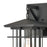 Atlas Lighting Oak Park 14'' High 1Lt Outdoor Sconce, Black/Clear