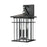 Atlas Lighting Oak Park 17'' High 3Lt Outdoor Sconce, Black/Clear