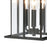 Atlas Lighting Oak Park 17'' High 3Lt Outdoor Sconce, Black/Clear