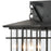 Atlas Lighting Oak Park 17'' High 3Lt Outdoor Sconce, Black/Clear