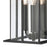 Atlas Lighting Oak Park 22'' High 3Lt Outdoor Sconce, Black/Clear