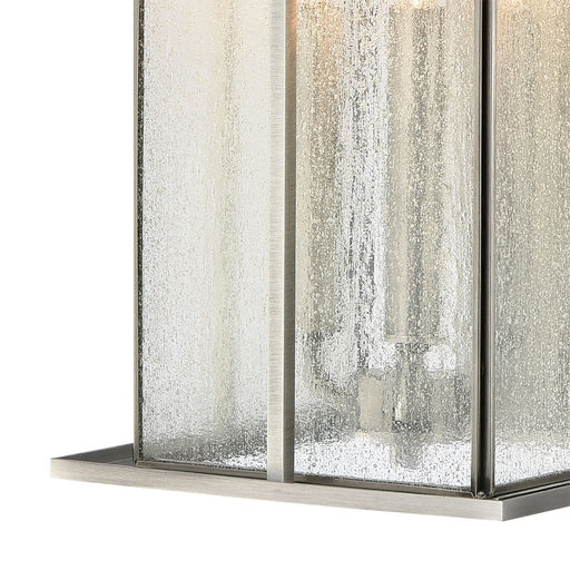 Atlas Lighting Oak Park 22''H 3Lt Outdoor Sconce, Aluminum/Clear
