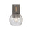 Atlas Lighting Orlando 13.5'' High 1Lt Outdoor Sconce, Iron/Clear