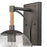 Atlas Lighting Orlando 13.5'' High 1Lt Outdoor Sconce, Iron/Clear