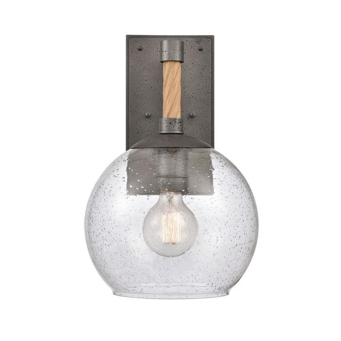 Atlas Lighting Orlando 15.5'' High 1Lt Outdoor Sconce, Iron/Clear