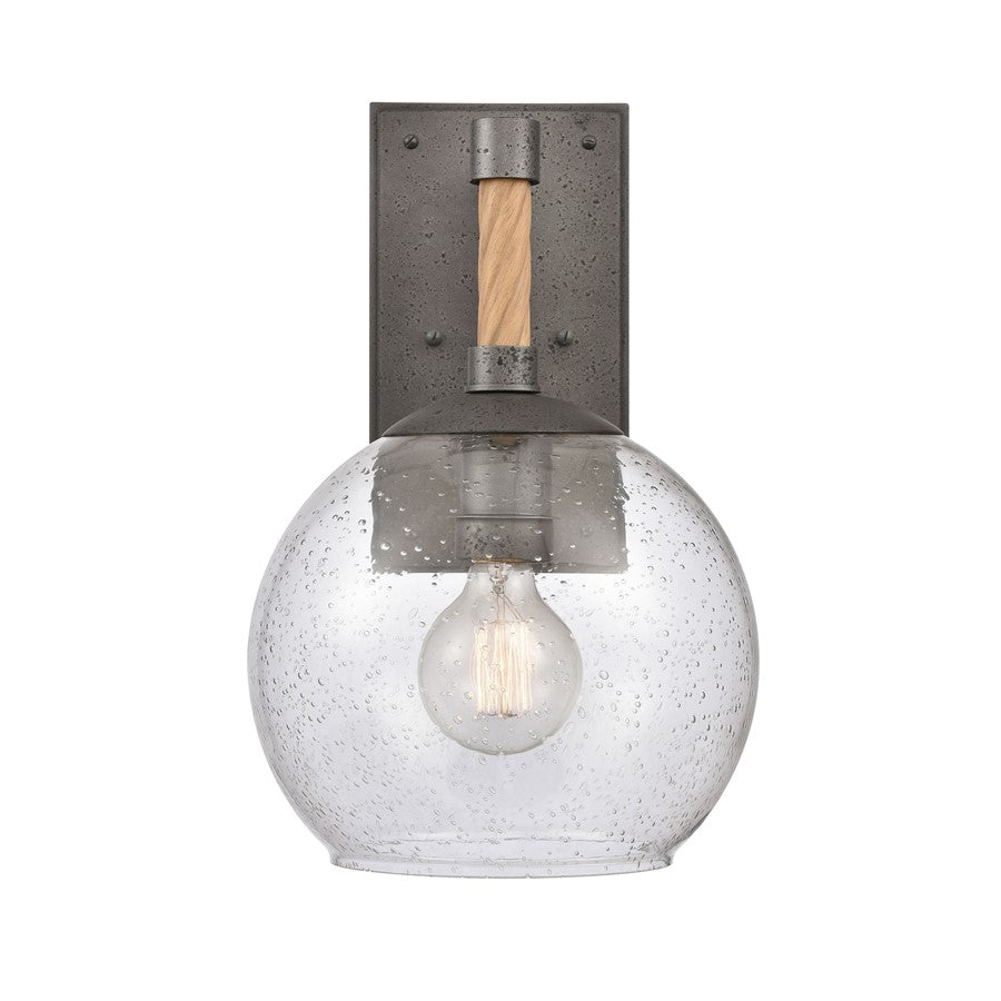 Atlas Lighting Orlando 15.5'' High 1Lt Outdoor Sconce, Iron/Clear