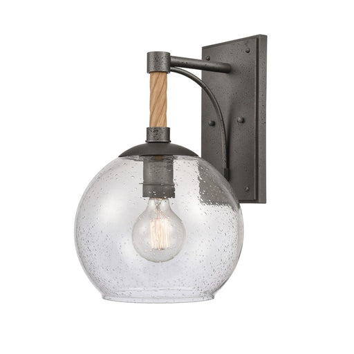 Atlas Lighting Orlando 15.5'' High 1Lt Outdoor Sconce, Iron/Clear