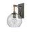 Atlas Lighting Orlando 15.5'' High 1Lt Outdoor Sconce, Iron/Clear