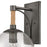 Atlas Lighting Orlando 15.5'' High 1Lt Outdoor Sconce, Iron/Clear