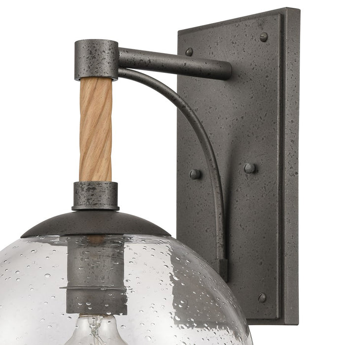 Atlas Lighting Orlando 15.5'' High 1Lt Outdoor Sconce, Iron/Clear