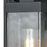 Atlas Lighting Overton 12'' High 1Lt Outdoor Sconce, Black/Clear